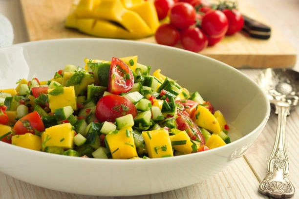 Cucumber Tomato Avocado Salad